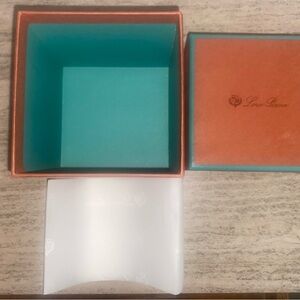 Loro Piana Turquoise and Coral Gift Box